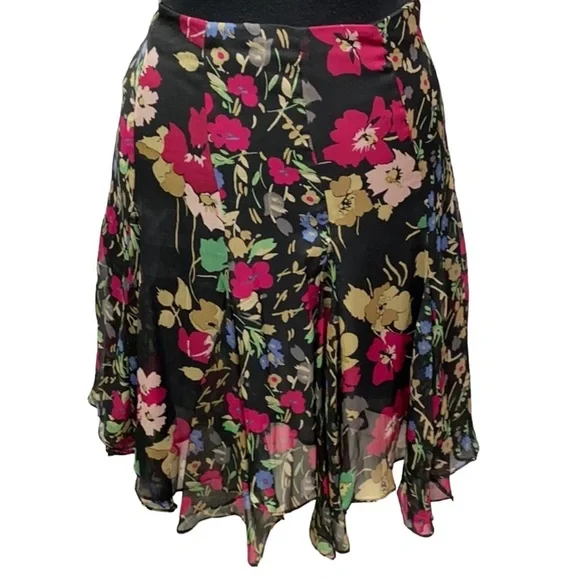 Lauren Ralph Lauren Chiffon Floral Skirt - Picture 2 of 6